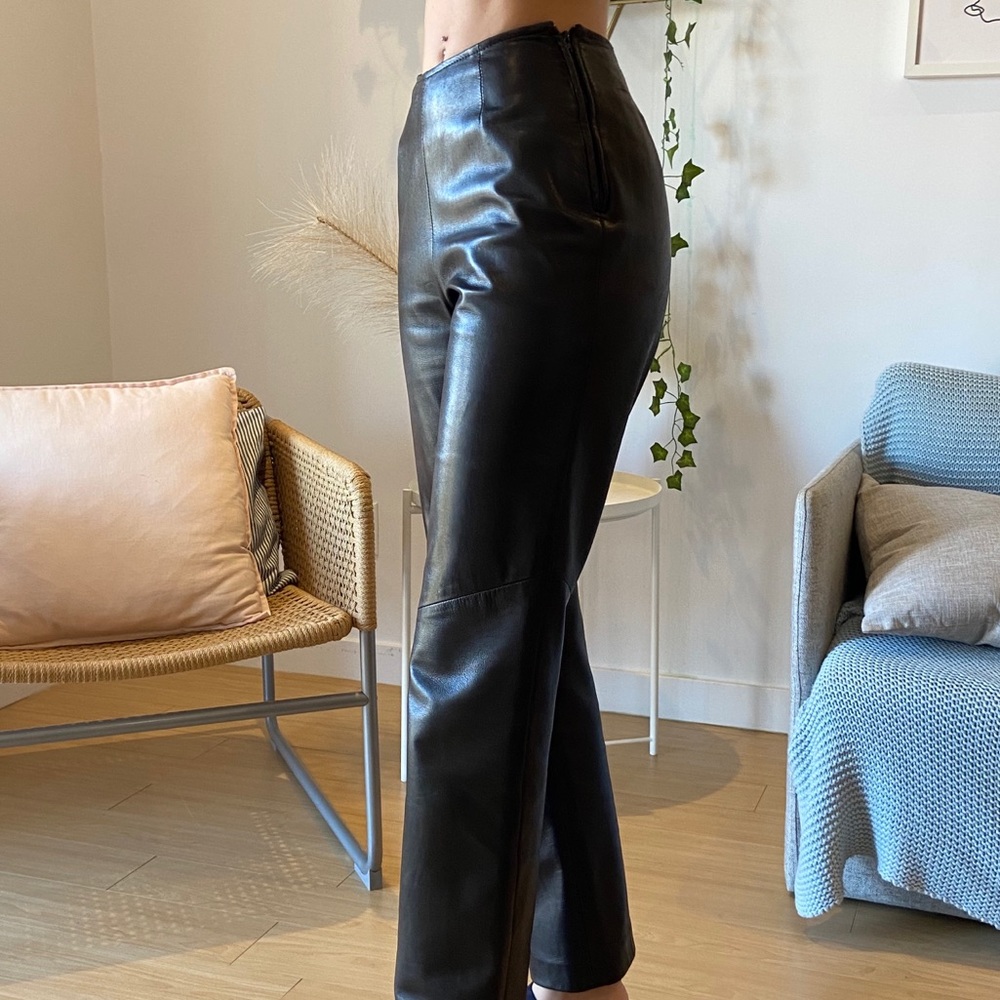 Danier Black Leather Pants